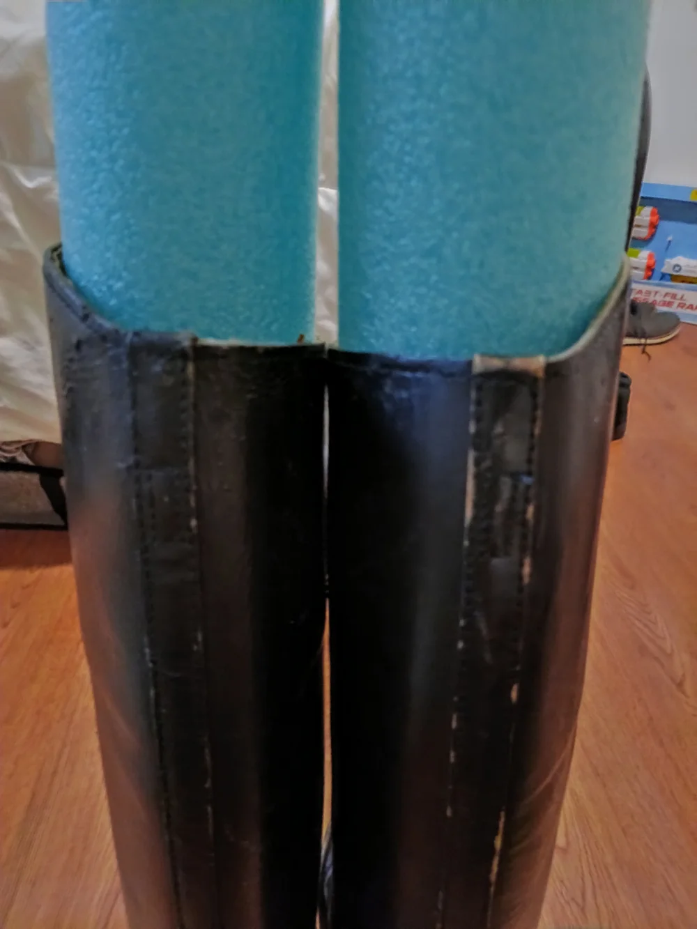 Vintage Tall Black Leather Riding Boots